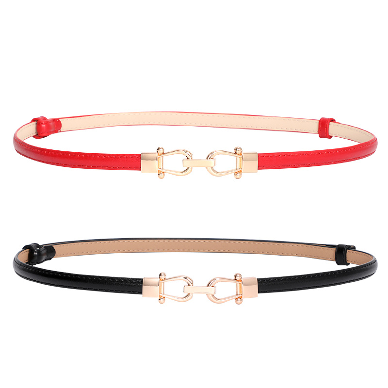 Ai Ag Women's Slim Leather Belt Retro Style for Dresses Sweaters Casual Outfits
